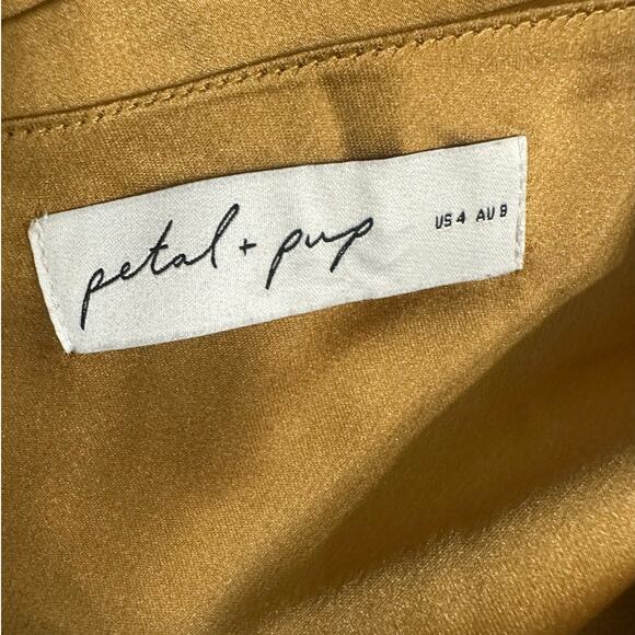 Petal & Pup Satin Maxi Dress - Picture 2 of 9